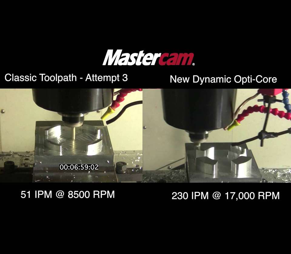 Compare Study Dynamic Motion Toolpath